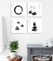Wallity FRJ07 Set de 4 Lienzos Decorativos Multicolor